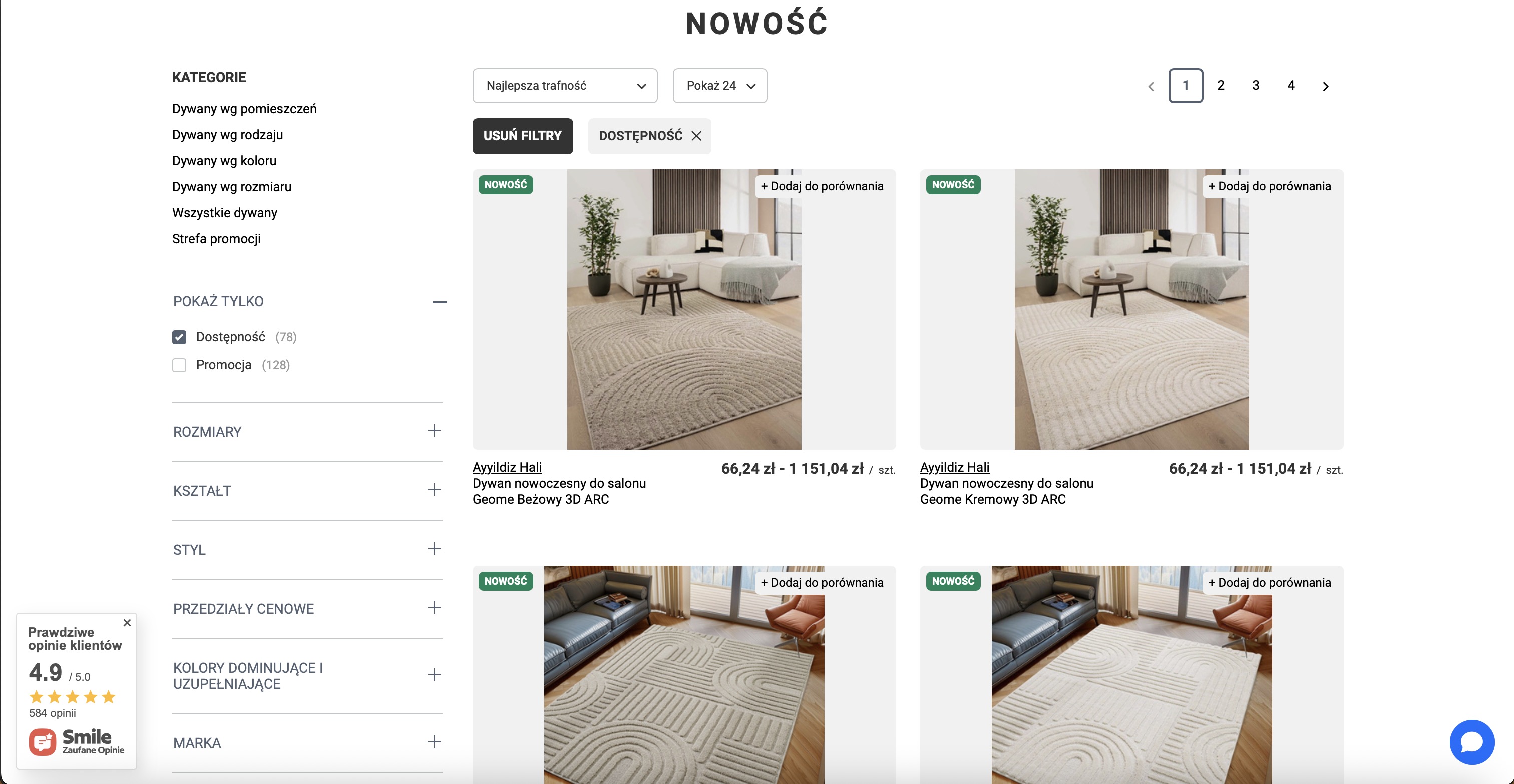 Nowości w ofercie DywanyTanio.pl – setki świeżych kolekcji i tysiące inspiracji wnętrzarskich