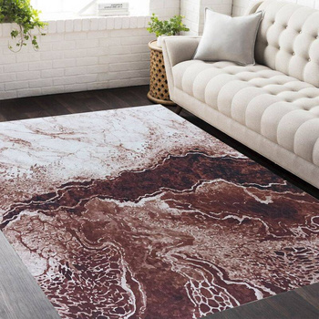 Dywan antypoślizgowy do salonu OCEAN Brązowy 111 HORECA NEW