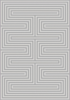 Dywan nowoczesny do salonu Dywilan 3D AZO 5 Szary JUNO