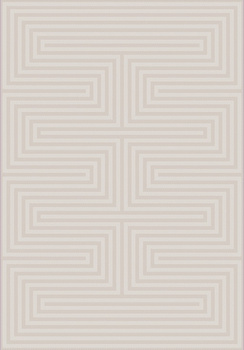 Dywan nowoczesny do salonu Dywilan 3D AZO 5 Beżowy JUNO