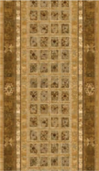 Dywan wełniany nowoczesny na korytarz Dywilan ANTIK Miód 2 Chodnik OMEGA