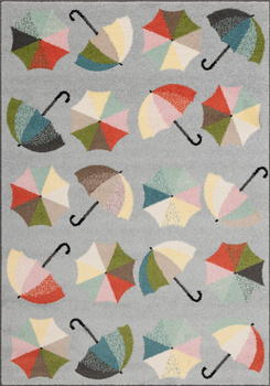 Dywan dla dzieci Agnella UMBRELLAS Jasny Szary FUNKY TOP