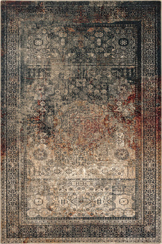 Dywan wełniany klasyczny do salonu Dywilan MAMLUK Szmaragd Kwadrat OMEGA