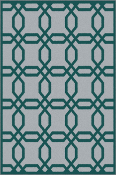 Dywan nowoczesny do salonu FAME Stalowy METEO