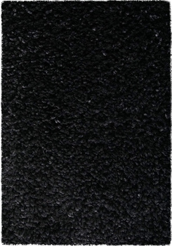 Dywan nowoczesny do salonu, sypialni Shaggy Czarny BEST