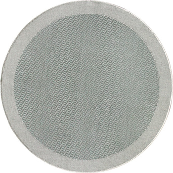 Dywan mata nowoczesny balkon, taras, patio CHEVRON Zielony Miętowy Koło MIOVANI