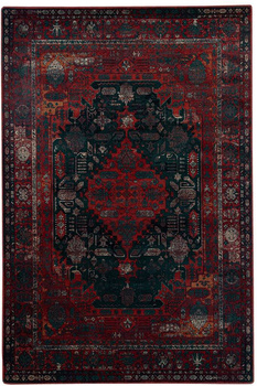 Dywan wełniany klasyczny do salonu Dywilan HARUN Navy OMEGA