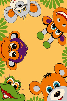 Dywan dziecięcy Agnella TIG Złoty FUNKY