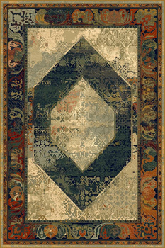 Dywan wełniany klasyczny do salonu Dywilan SENEH Jasny Rubin OMEGA