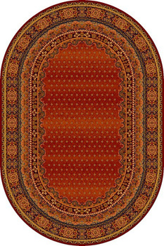 Dywan wełniany do salonu BARON Burgund 2 Owal POLONIA