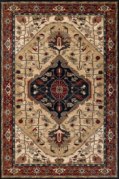 Dywan wełniany do salonu Dywilan SERAPI Jasny Rubin POLONIA