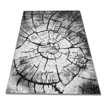 Dywan nowoczesny do salonu SŁOJE Szary LAILA