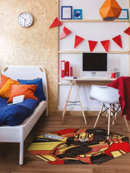 Dywan do pokoju dziecięcego AUTOBOT Czerwony TECH