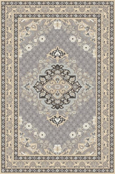 Dywan wełniany do salonu ALOFI Szary NATURAL