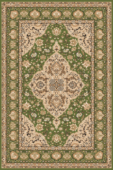 Dywan klasyczny do salonu Agnella DIKTUM Groszek Zielony STANDARD