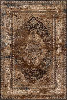 Dywan wełniany klasyczny do salonu Dywilan NURI 2 Koniak SUPERIOR