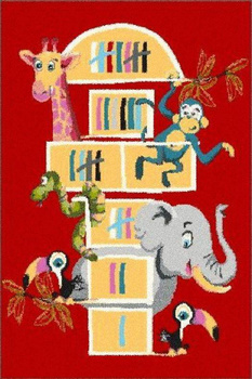 Dywan dziecięcy Agnella TOM Amarylis Czerwony FUNKY