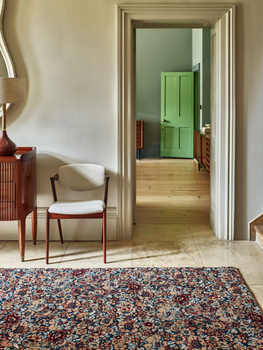 Dywan wełniany do salonu FLORALIA Szmaragd AGNUS