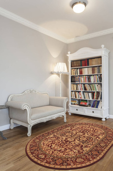 Dywan wełniany do salonu Agnella STOLNIK Owal Rubin AGNUS