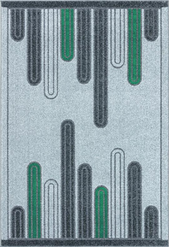 Dywan nowoczesny do salonu MONDO Zielony METEO