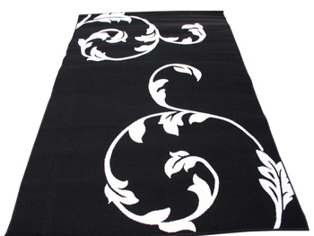 Dywan nowoczesny do salonu ORIENTALOS Czarno Biały ALFA