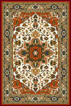 Dywan wełniany do salonu Agnella HARVEY Terracota Pomarańczowy TEMPO