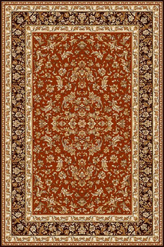 Dywan klasyczny do salonu HERMIONA Terakota STANDARD