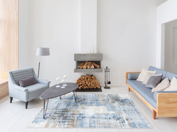 Dywan nowoczesny do salonu BRANDO Lazur SOFT SHRINK