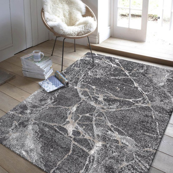 Dywan nowoczesny do salonu KRESKOWO 25 Szary PANAMERO