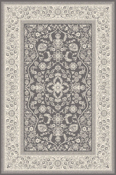 Dywan wełniany do salonu Agnella KALISTA Popielaty ISFAHAN M