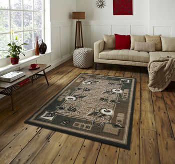 Dywan klasyczny do salonu Garden BCF Alfa 11 Zielony