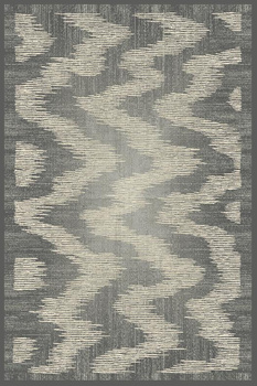 Dywan wełniany do salonu Agnella DETI Grafitowy Szary Szary ISFAHAN