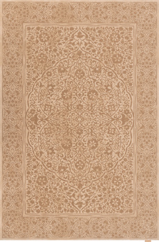 Dywan wełniany do salonu Agnella LUMINA 1.0/8 Ciemno Beżowy REGIUS
