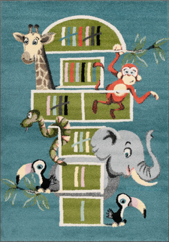 Dywan dla dzieci Agnella TOM Lazurowy Niebieski FUNKY TOP