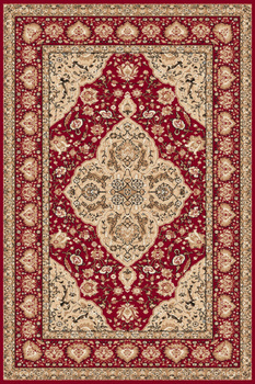 Dywan klasyczny do salonu Agnella DIKTUM Bordowy STANDARD