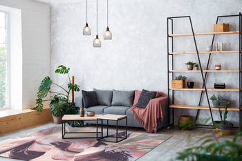 Dywan wełniany do salonu ANYL Alabastrowy DIAMOND