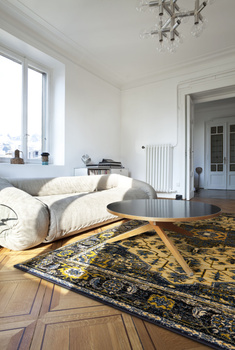 Dywan nowoczesny do salonu FD Agnella KORAB Granatowy STANDARD