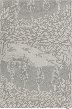 Dywan wełniany do salonu Agnella HILLCREST Szary NOBLE