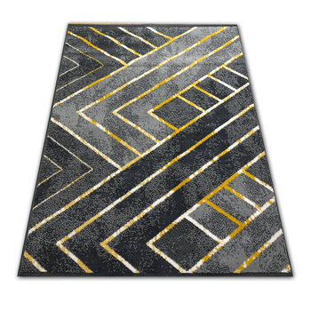 Dywan nowoczesny do salonu SONET Złoty ALFA NEW IDEA