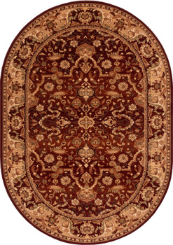 Dywan wełniany do salonu REJENT Owal Rubin AGNUS