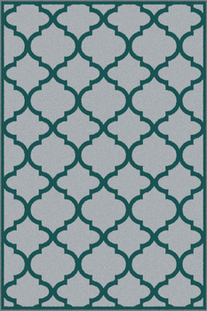 Dywan nowoczesny do salonu CLOVER Stalowy METEO