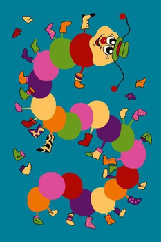 Dywan dziecięcy Agnella IWO Turkusowy FUNKY