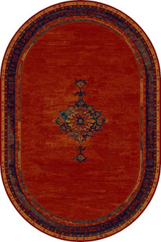 Dywan wełniany klasyczny do salonu Dywilan SAMARKAND Rubin Owal POLONIA