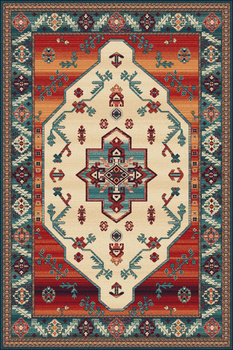 Dywan wełniany do salonu TEREUS Szmaragd ISFAHAN