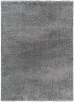 Dywan nowoczesny do salonu, sypialni Poliestrowy Shaggy RAN Jasny Szary YOKI