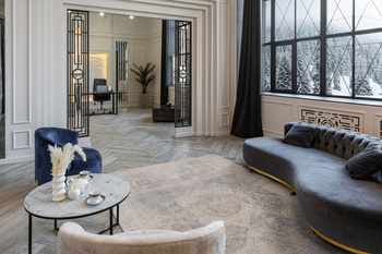 Dywan wełniany do salonu Agnella BASZRA Beżowy ISFAHAN