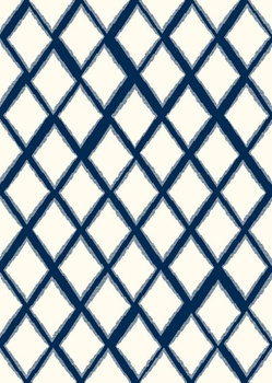 Dywan nowoczesny do salonu HONER Niebieski AVANTI