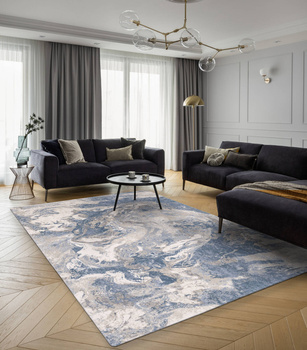 Dywan wełniany do salonu Agnella BAVI Jasno Niebieski CALISIA