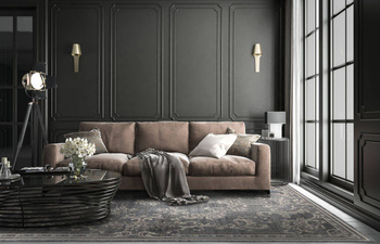 Dywan wełniany do salonu GODAR Wrzosowy DIAMOND