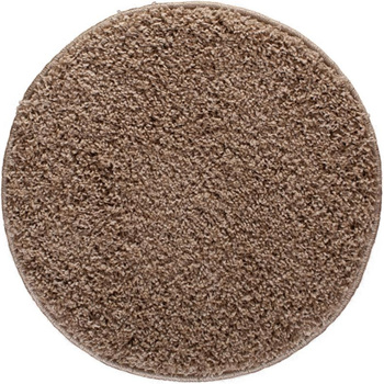 Dywan nowoczesny do salonu Shaggy Koło Beżowy SIMBA